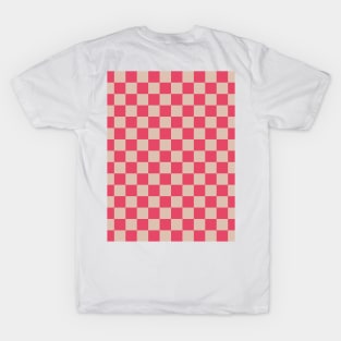 Pink Cube Pattern T-Shirt